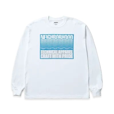 NEIGHBORHOOD NH 252 Spot . Tee LS-1 "White"