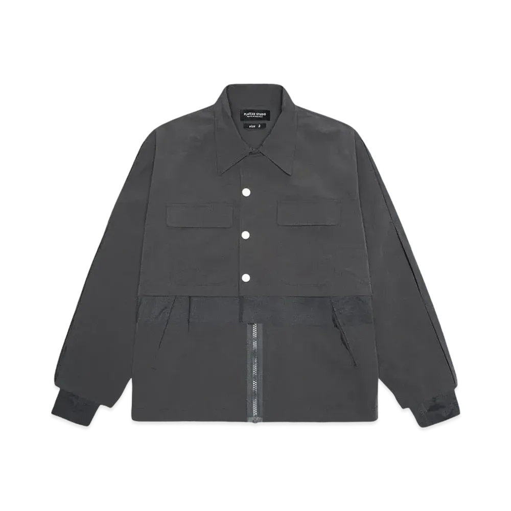PLATEAU STUDIO triple layer spliced jacket "BLACK"