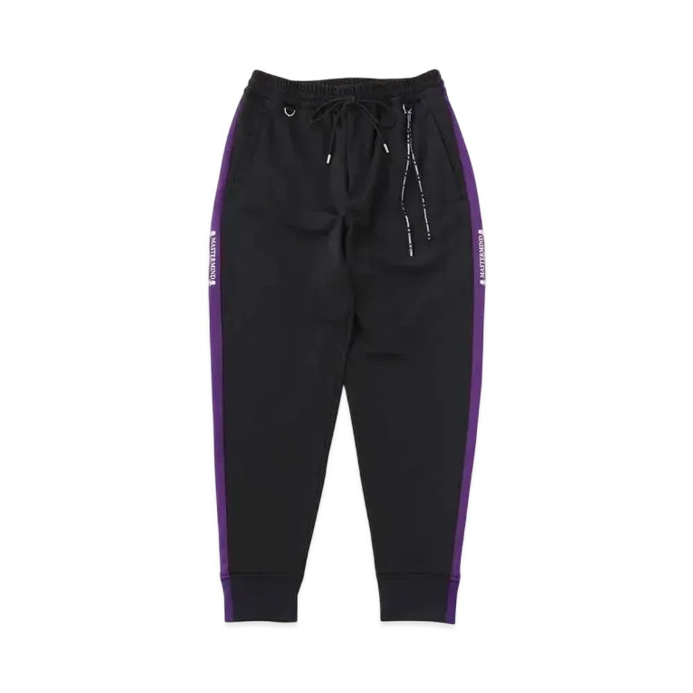 mastermind WORLD Side Line Track Pants "Black Purple"