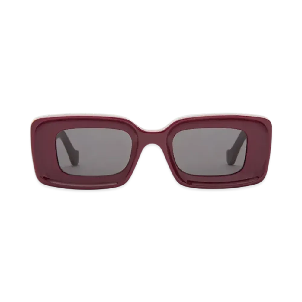 LOEWE Rectangular Sunglasses "Burgundy"