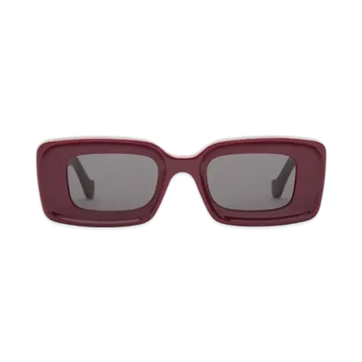 LOEWE Rectangular Sunglasses "Burgundy"