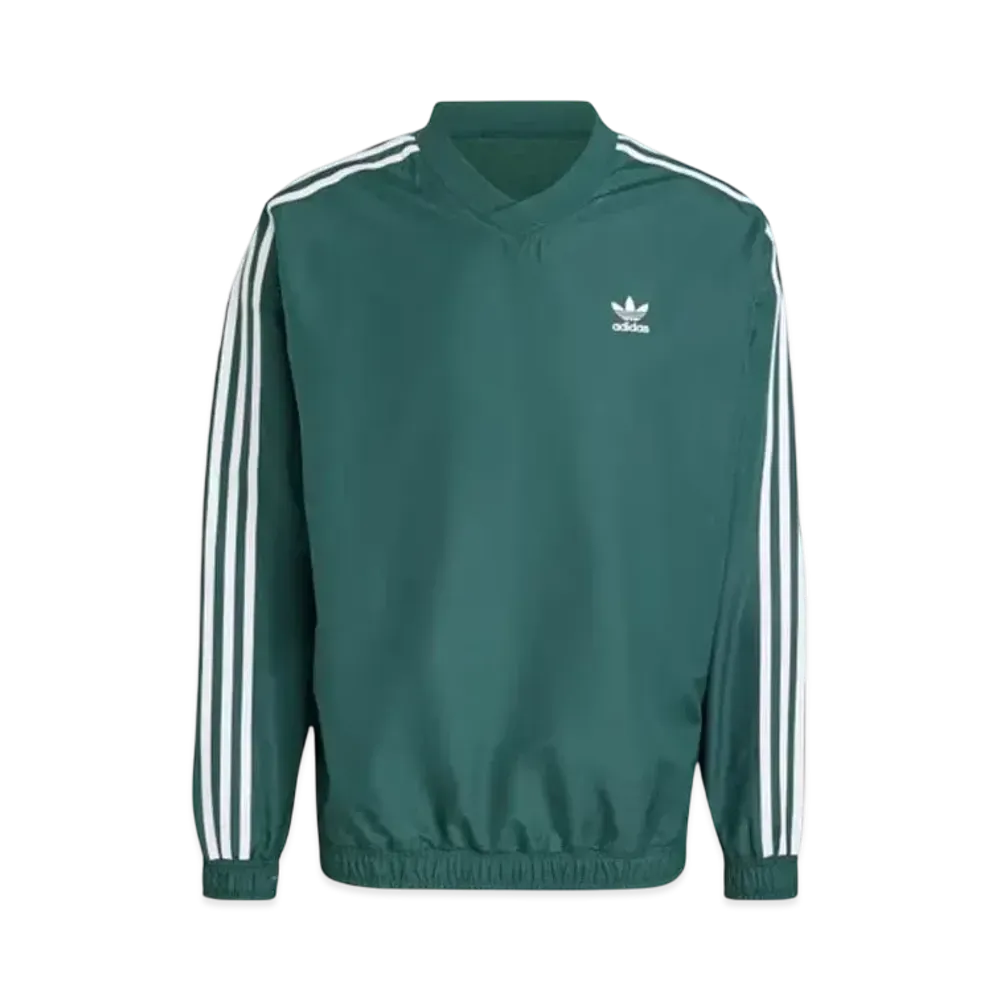 adidas Adicolor Woven Crewneck Windbreaker "Mineral Green"