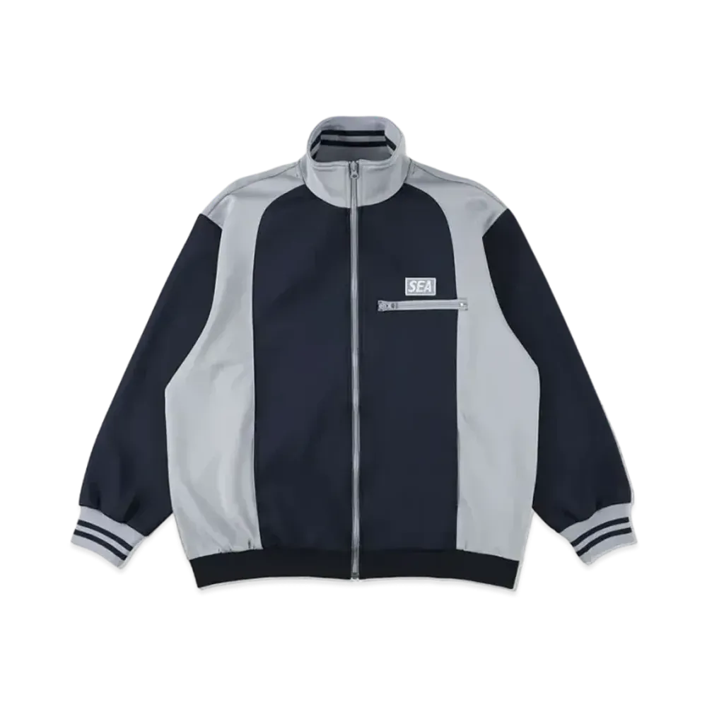 WIND AND SEA Paneled Track Jacket "Navy"