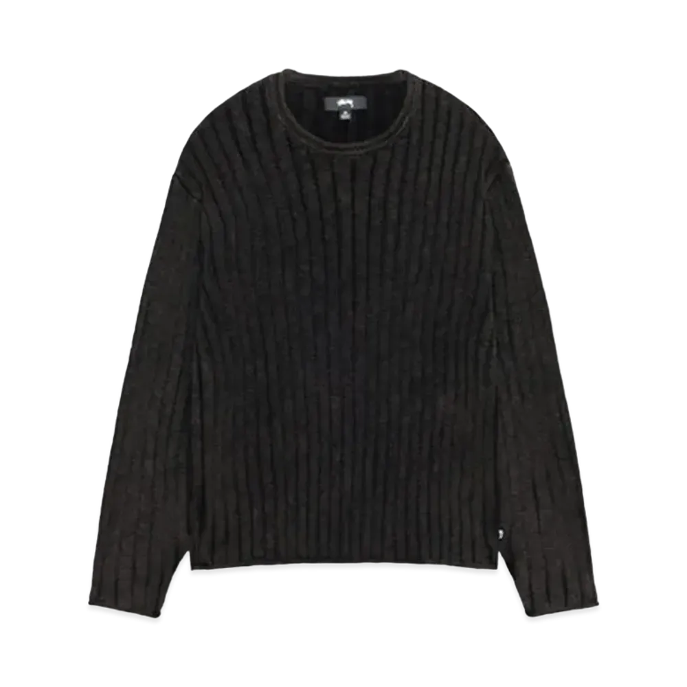 Stussy Cotton Slub Rib Crew "Black"