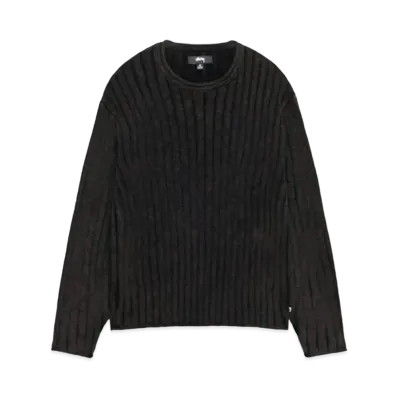 Stussy Cotton Slub Rib Crew "Black"