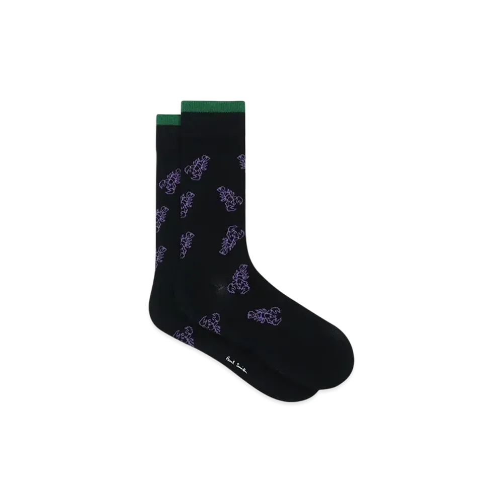 Paul Smith Lobster Casual Socks "Black"
