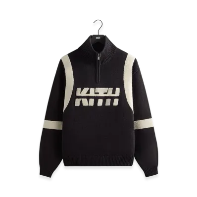Kith Racer Quarter Zip Wyona Sweater "Black"