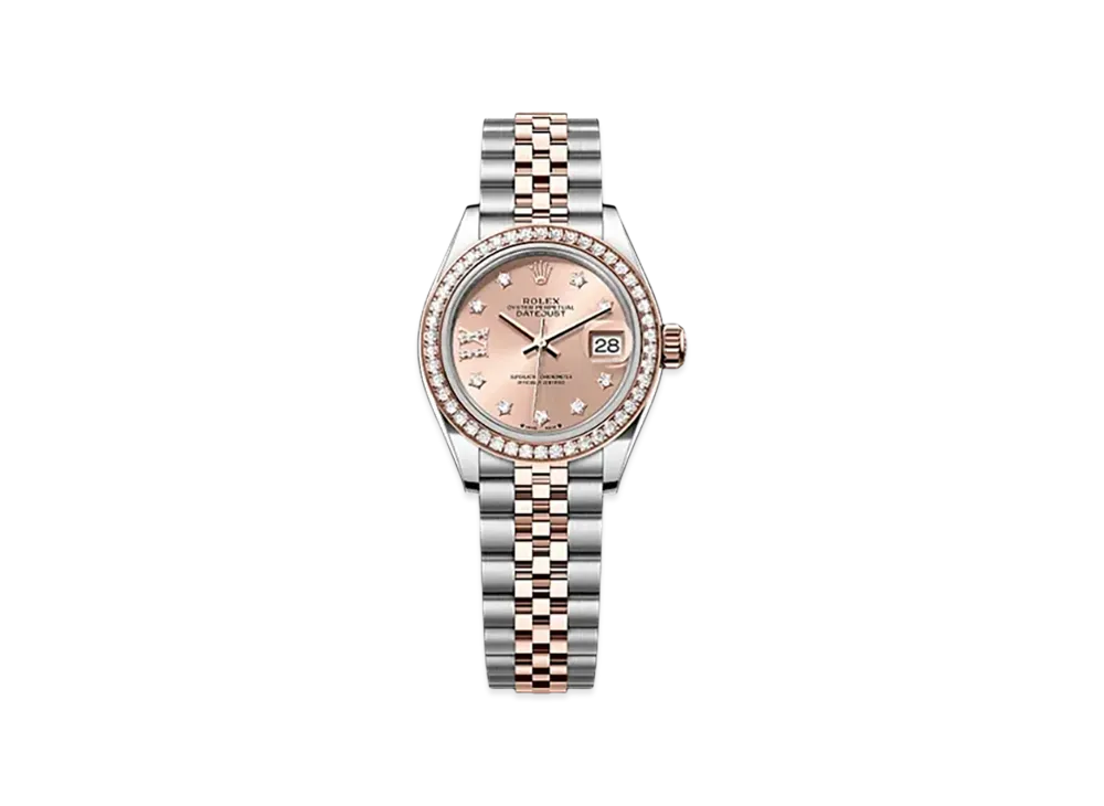 ROLEX Lady-Datejust 28mm Oystersteel & Everose Gold Diamond 279381RBR "Rose-colour"