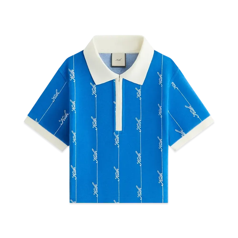 Kith Women Taylen Pique Logo Knit Polo "Royal"
