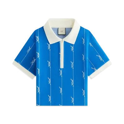 Kith Women Taylen Pique Logo Knit Polo "Royal"