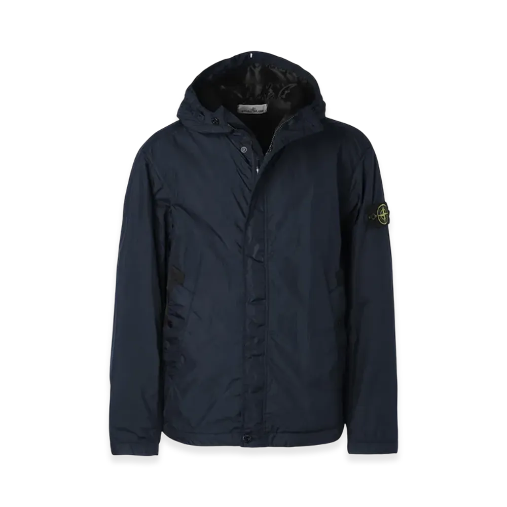Stone Island Hooded Blouson 4100092 Crinkle Reps R-NY "Navyblue"