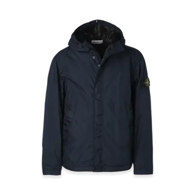 Stone Island Hooded Blouson 4100092 Crinkle Reps R-NY "Navyblue"