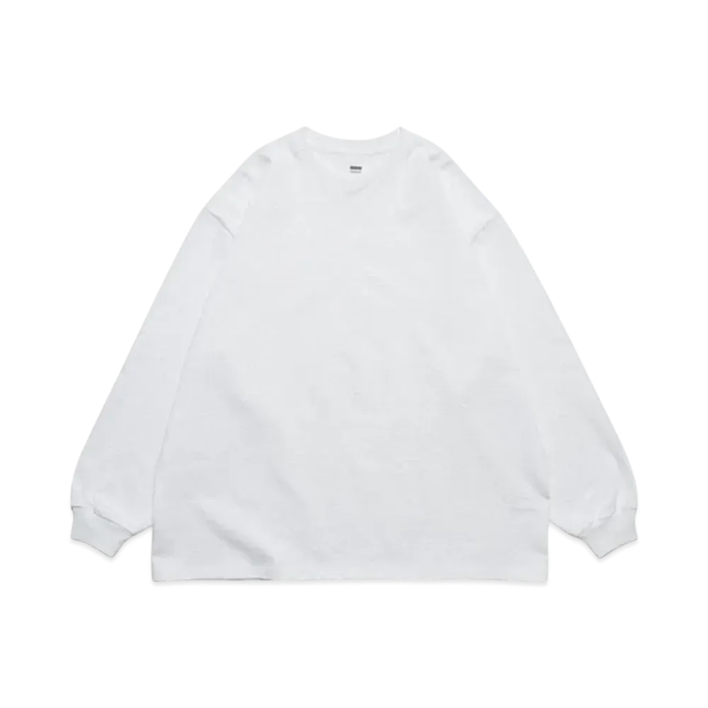 Graphpaper Heavy Weight L/S Oversized Tee "White"