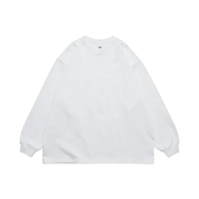 Graphpaper Heavy Weight L/S Oversized Tee "White"