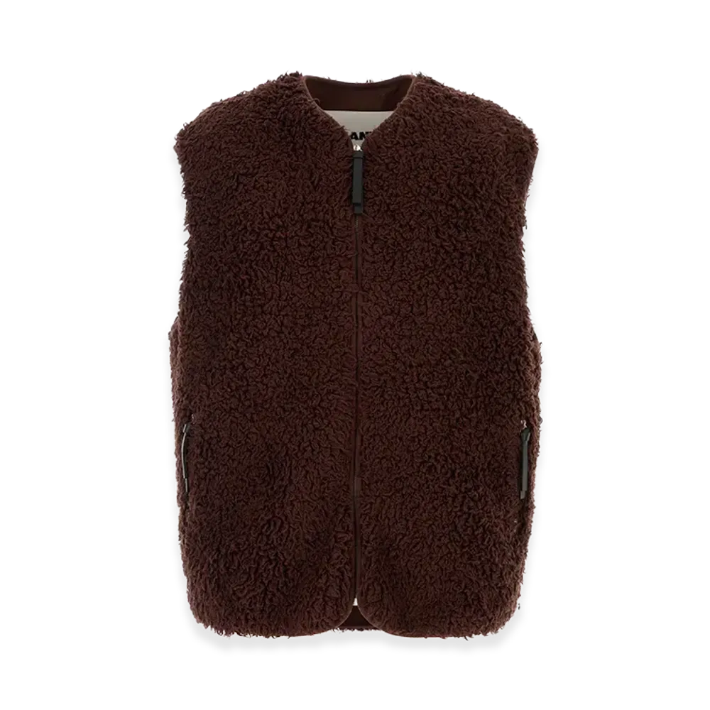 Jil Sander Chocolate Teddy Vest "Brown"