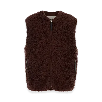 Jil Sander Chocolate Teddy Vest "Brown"