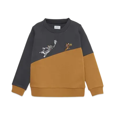 graniph x Tom and Jerry Chase 3 Kids Fleece Sweat "Sumikuro"