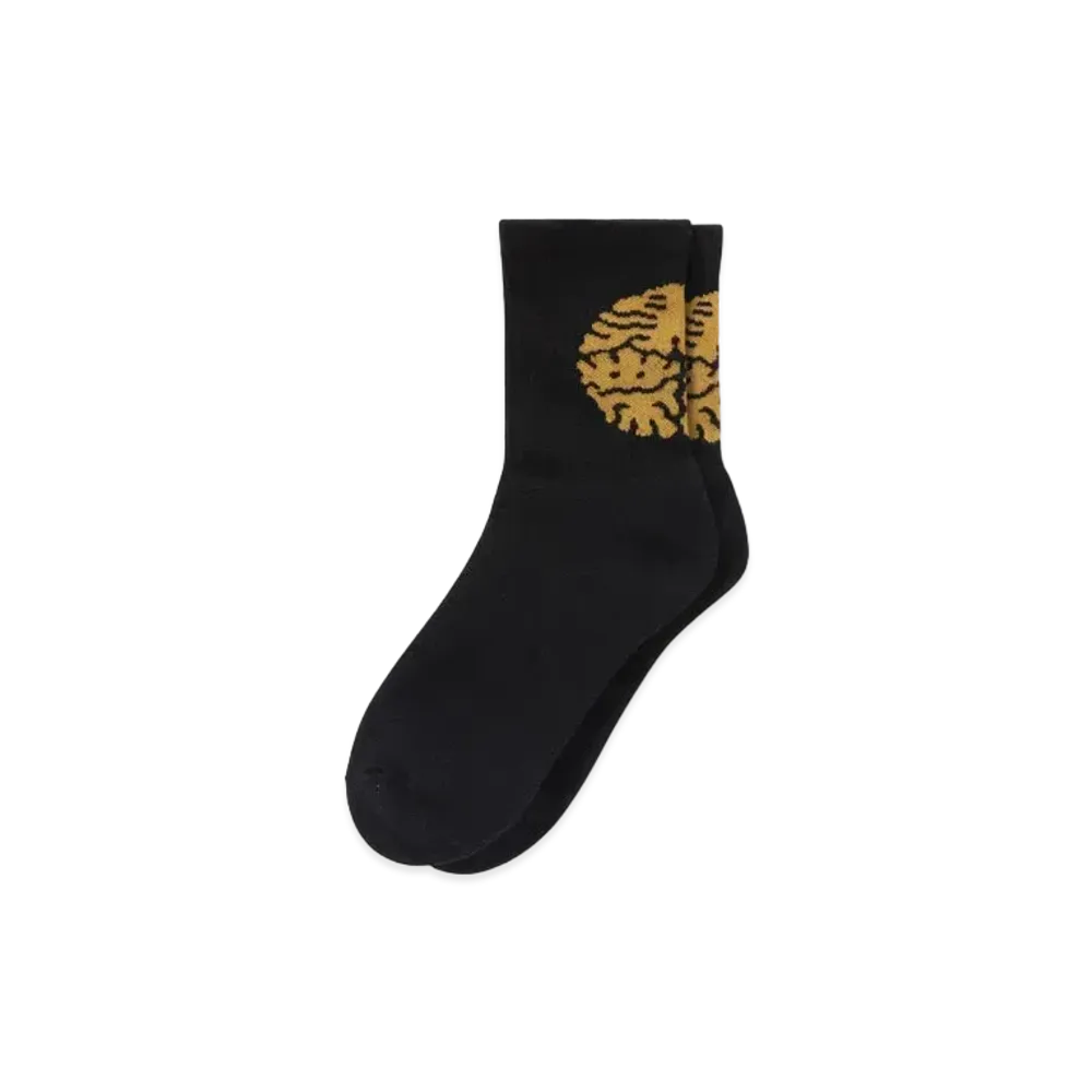 Black Eye Patch Kamon Socks "Black"