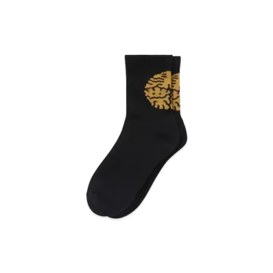 Black Eye Patch Kamon Socks "Black"