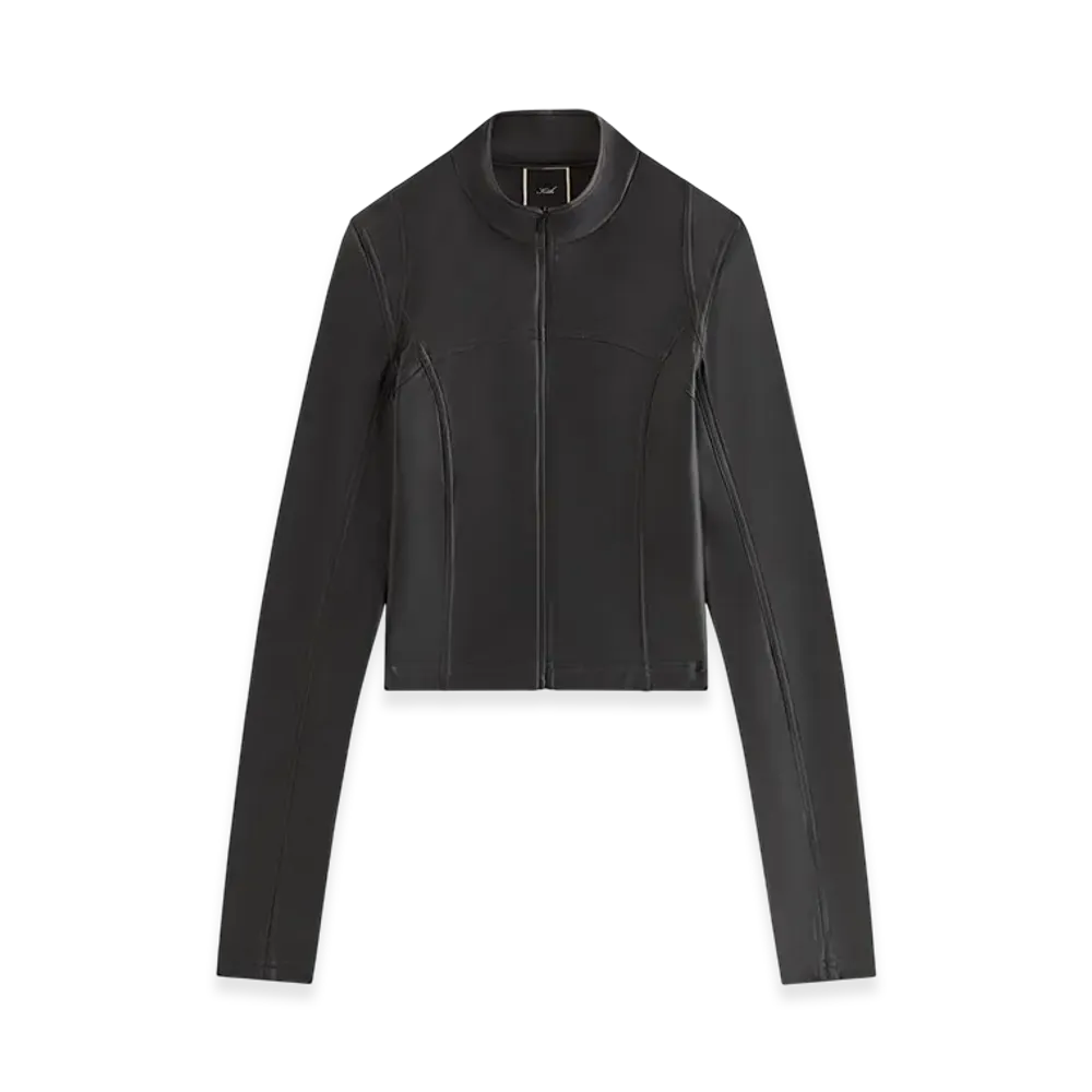 Kith Women Nita Faux Leather Zip Long Sleeve "Black"
