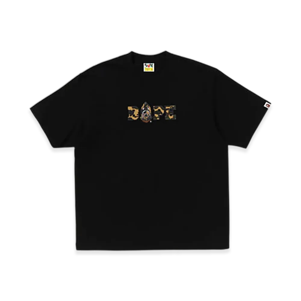 A BATHING APE 1St Camo Bape Logo Relaxed Fit Tee "Black"