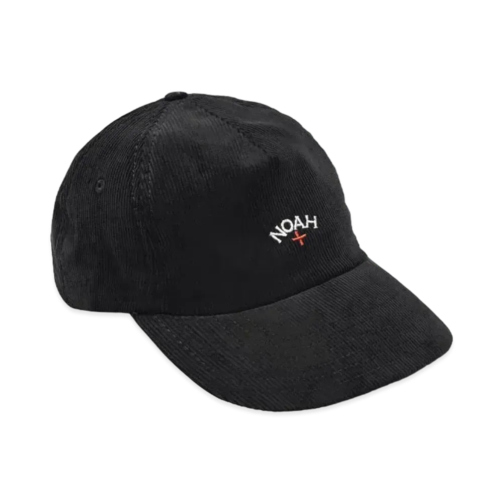 Noah Corduroy Core Logo 6-Panel "Black"