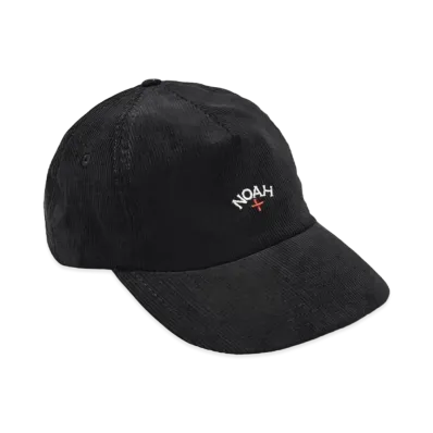 Noah Corduroy Core Logo 6-Panel "Black"