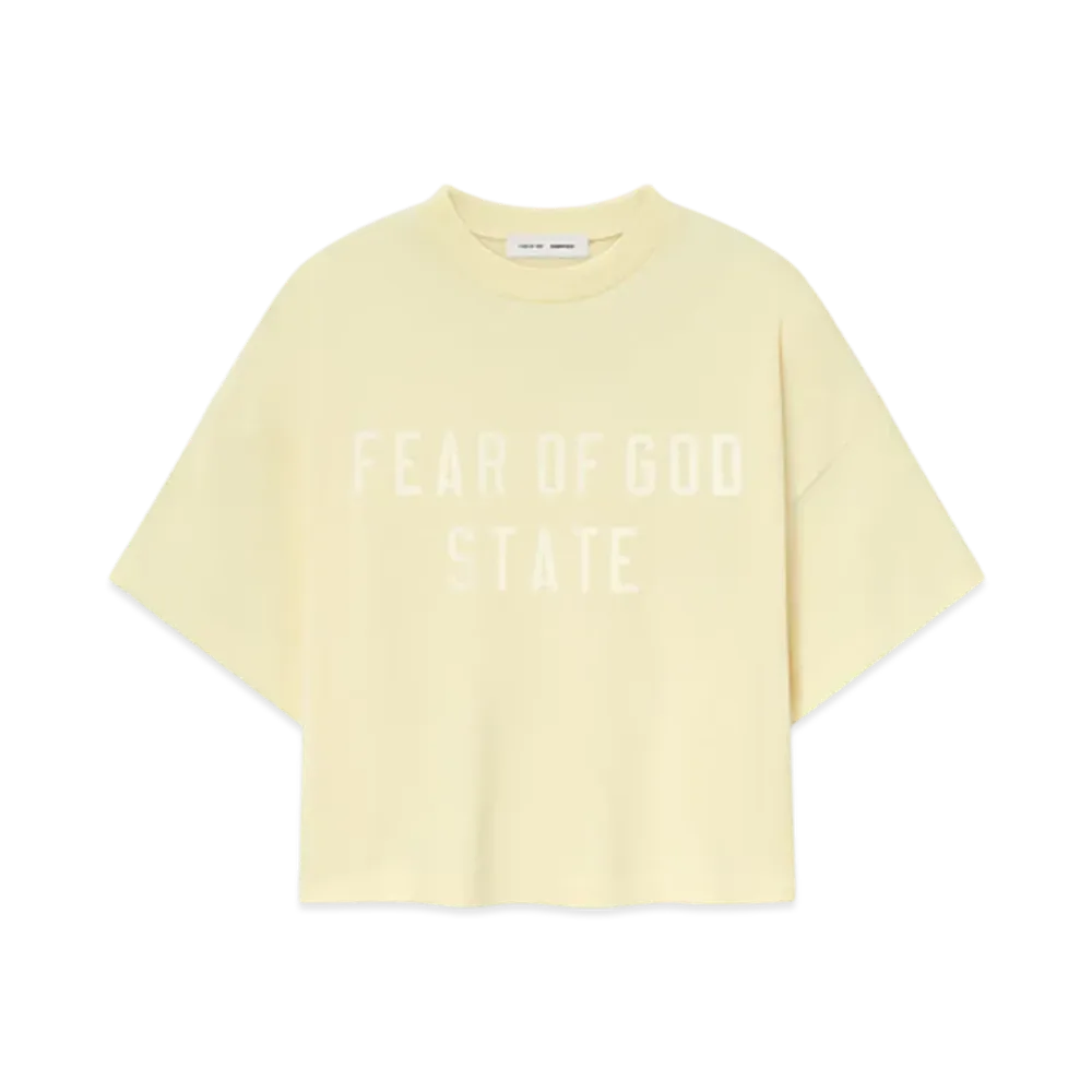 FEAR OF GOD ESSENTIALS Women's Boxy Tee "Garden Yellow"