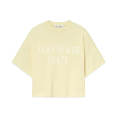FEAR OF GOD ESSENTIALS Women's Boxy Tee "Garden Yellow"