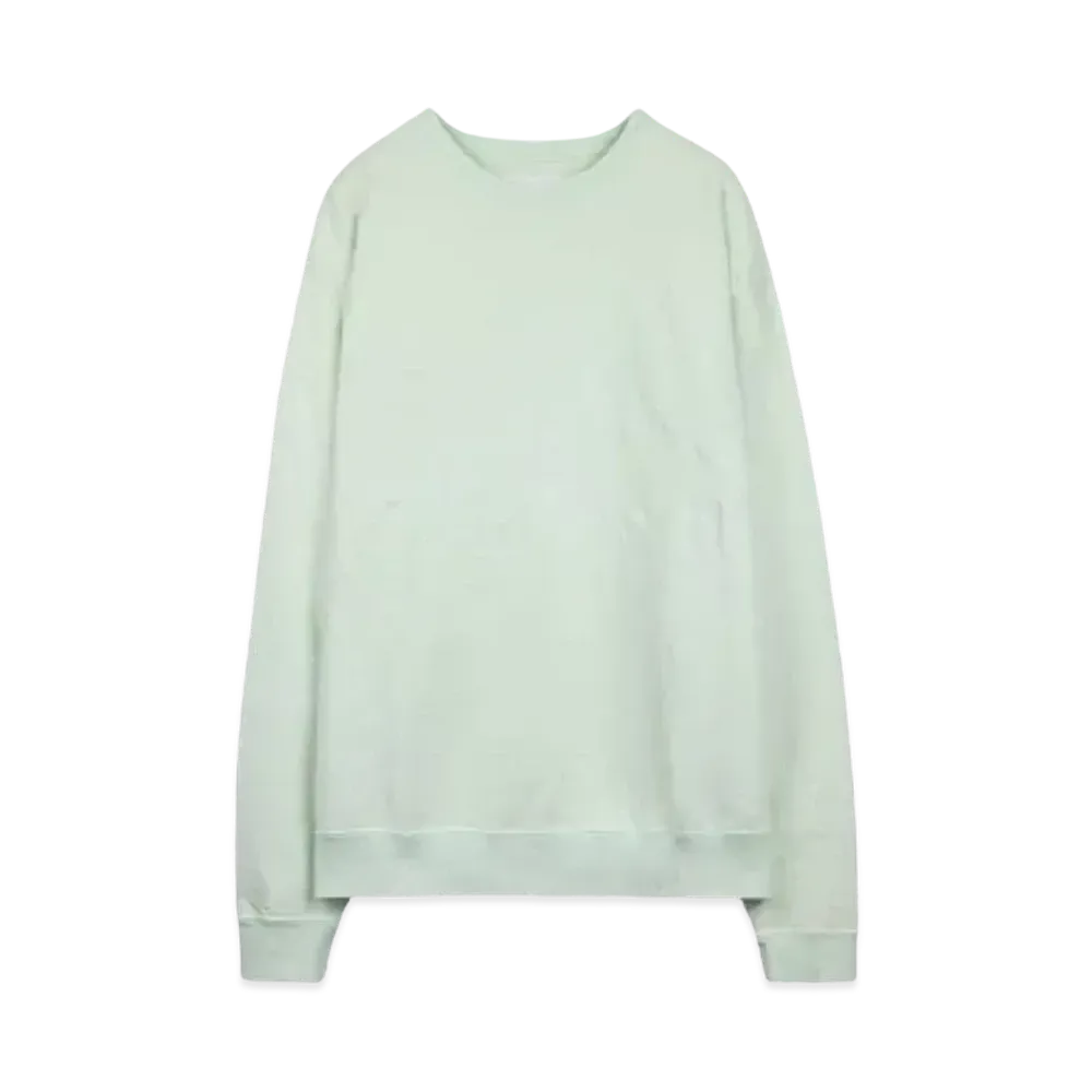 TAIN DOUBLE PUSH BIPOLAR CREW SWEAT "MINT"
