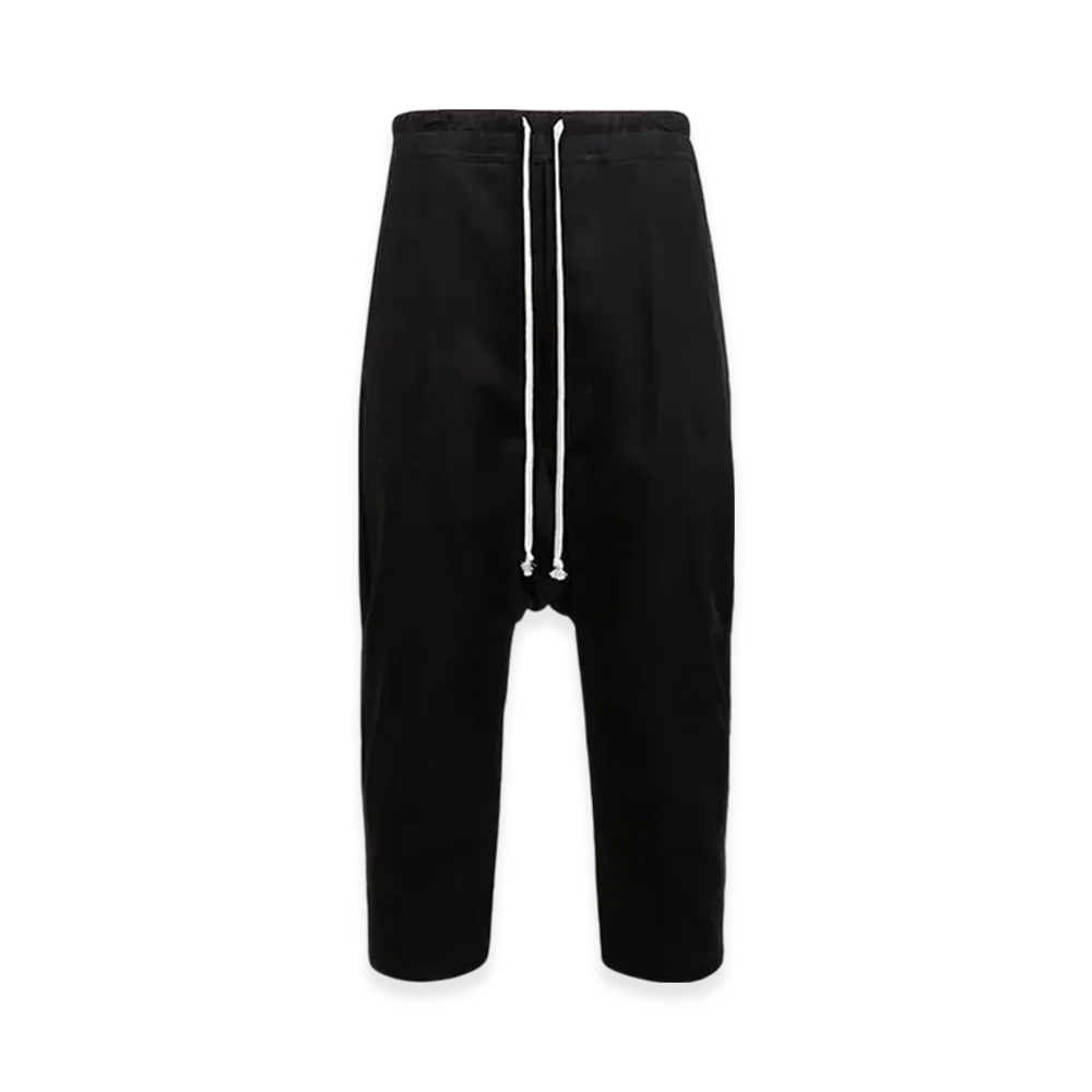 Rick Owens Drawstring Cropped Pants "Black"