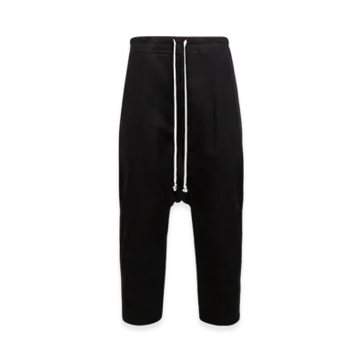 Rick Owens Drawstring Cropped Pants "Black"
