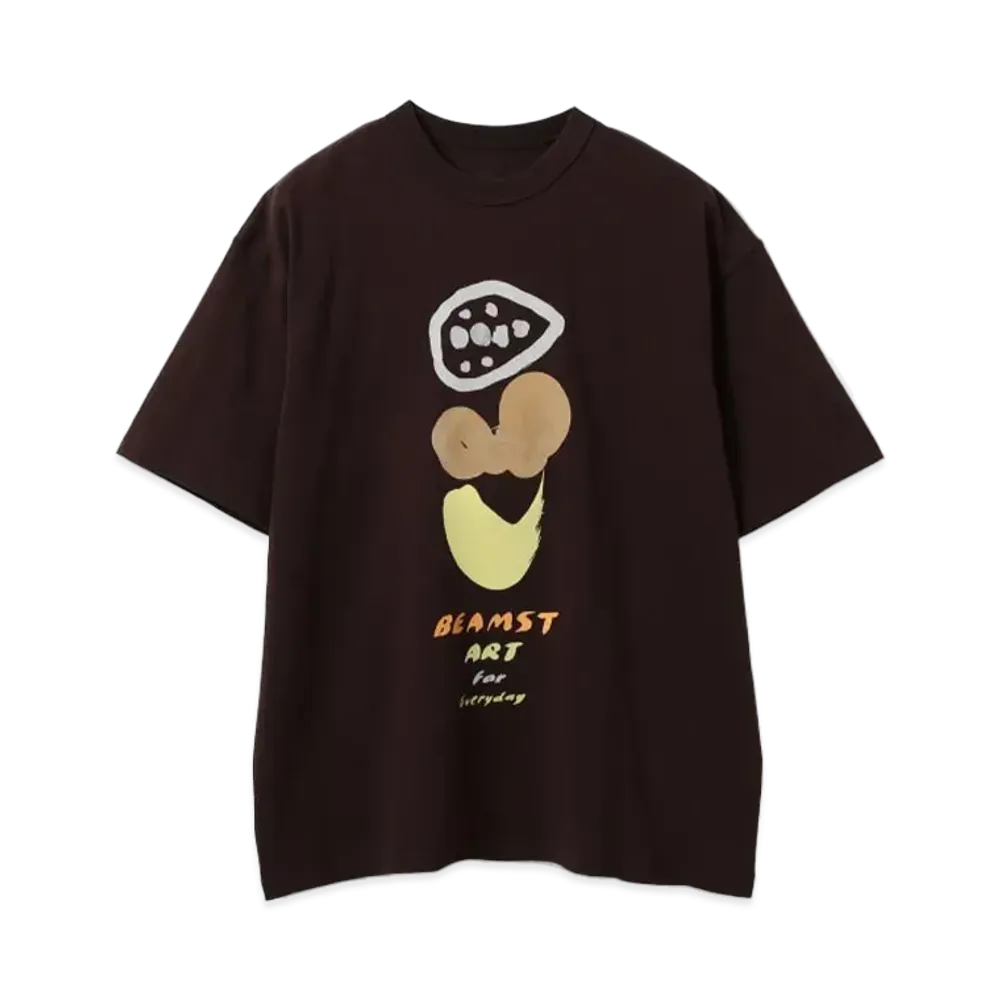 BEAMS Mayumi Yamase / Art For Everyday T-Shirt "Brown"