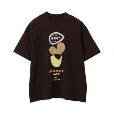 BEAMS Mayumi Yamase / Art For Everyday T-Shirt "Brown"