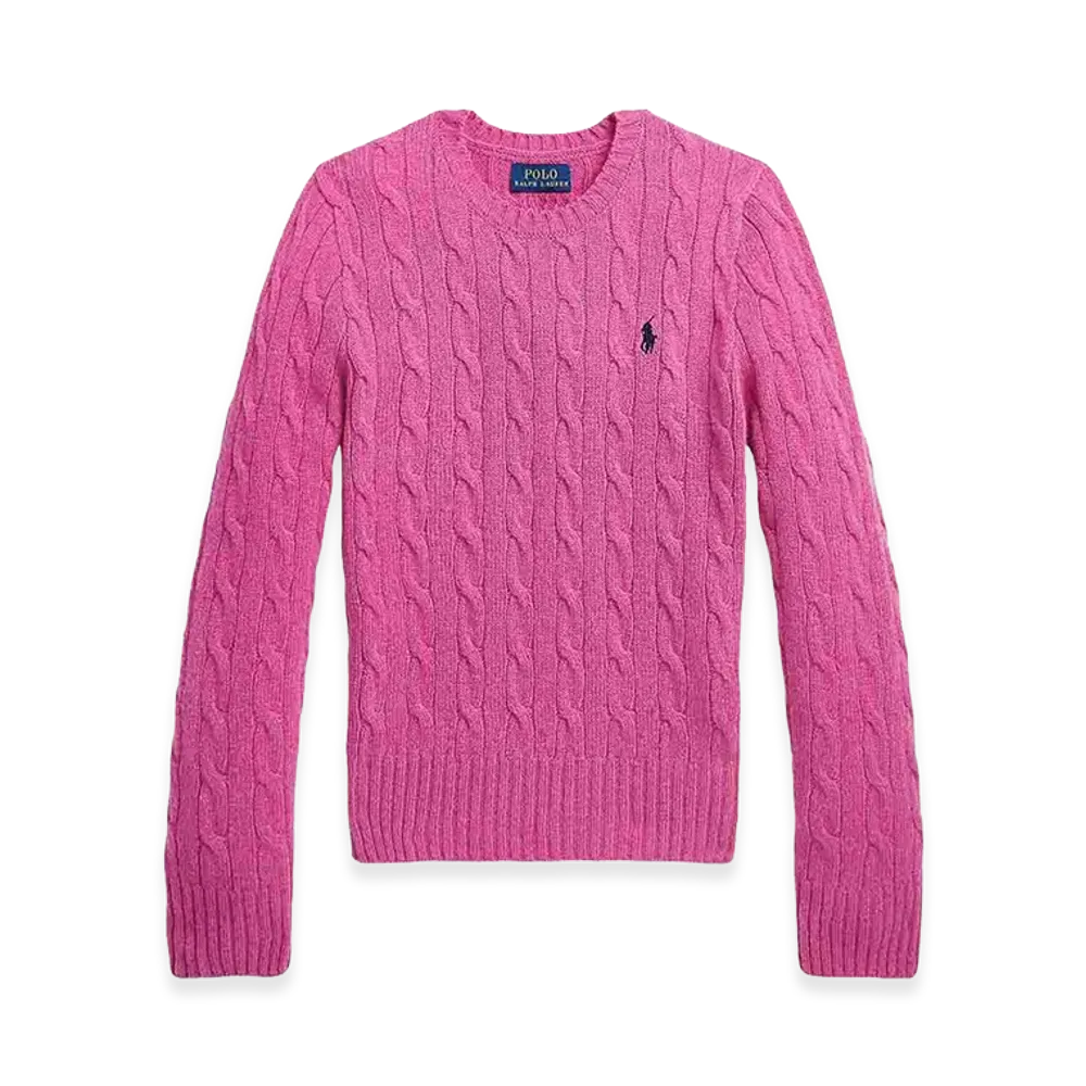 Polo Ralph Lauren Kids Cable Cn Sweater Pullover "Pink"
