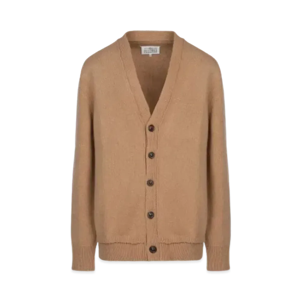 Maison Margiela Elbow Patch Cardigan "Beige"