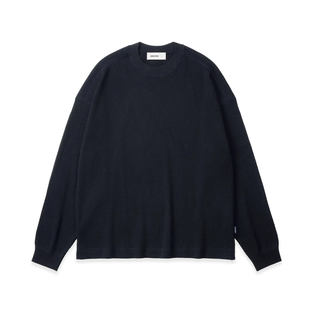 everyone Surf Knit Long Sleeve Tee Shirt "Navy"