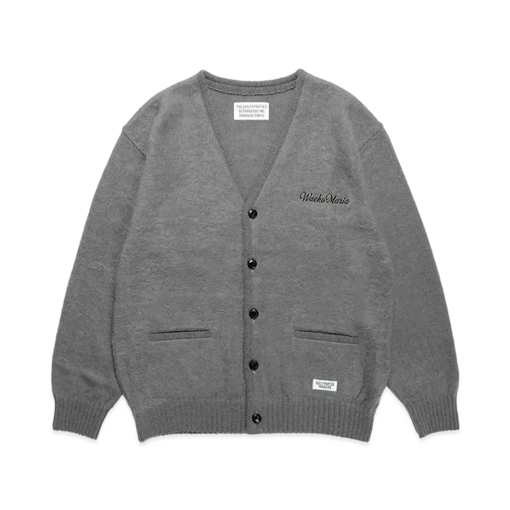 WACKO MARIA Mohair Knit Cardigan "Gray"