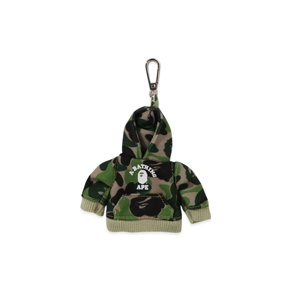 A BATHING APE ABC Camo Pullover Hoodie Key Chain "Green"