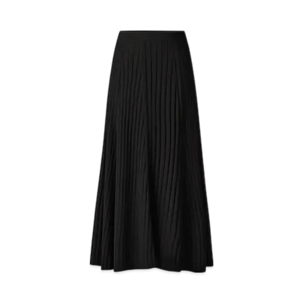 Uniqlo C Women'S Merino Blend Skirt "Black"