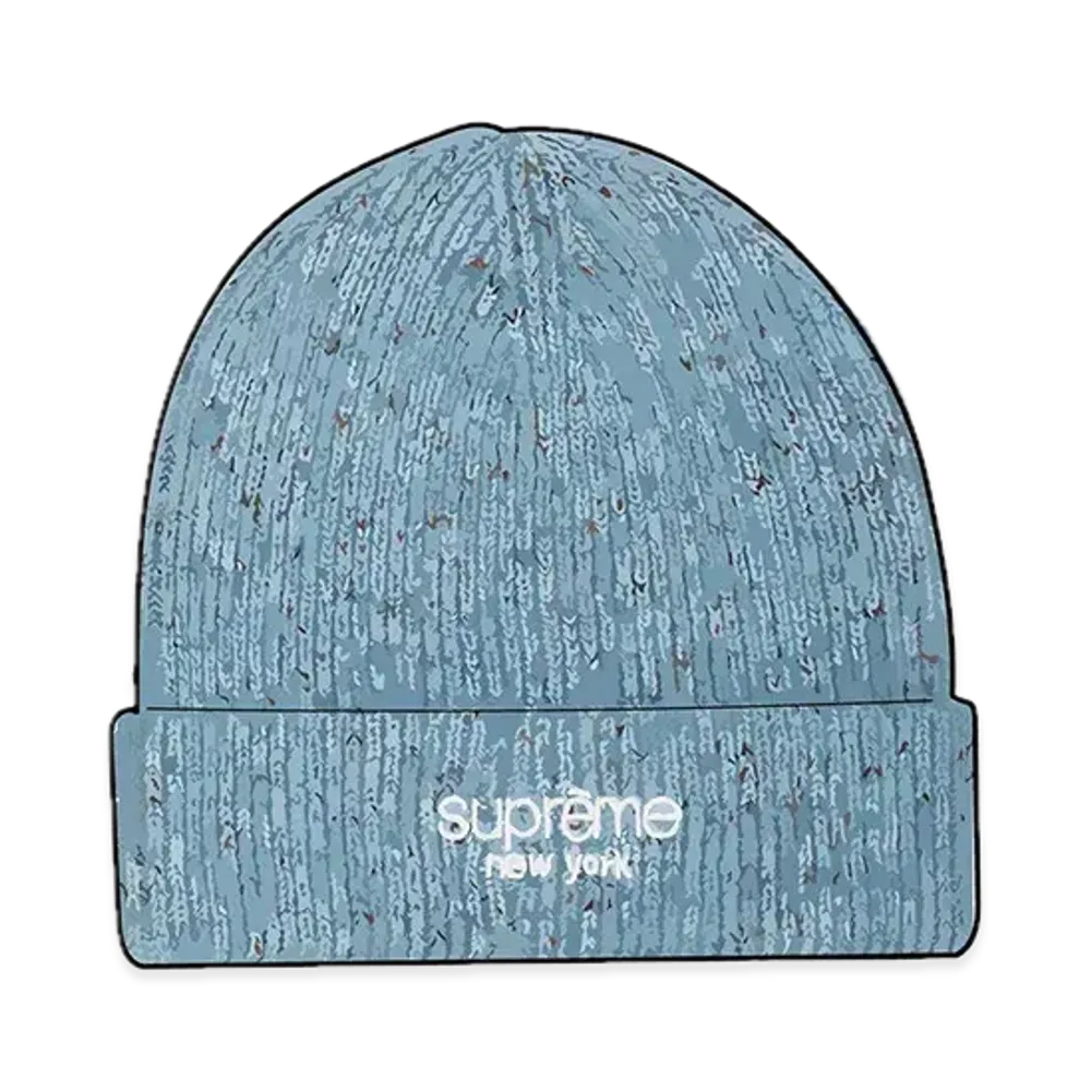 Supreme Rainbow Speckle Beanie "Blue"