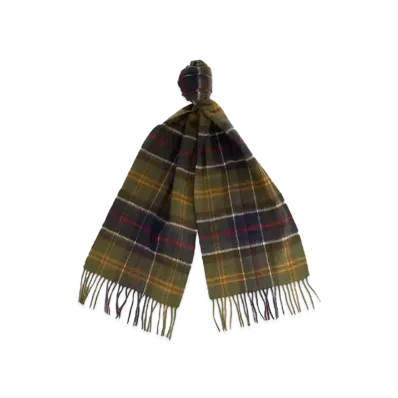 Barbour Wool / Cashmere Tartan Scarf "Green"