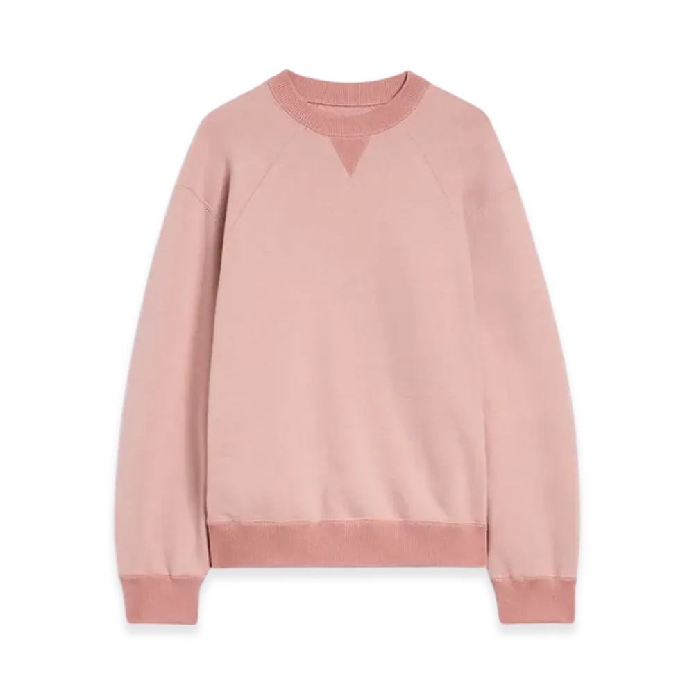 Jil Sander Cotton Terry Crew-Neck Sweatshirt "Powder Pink"