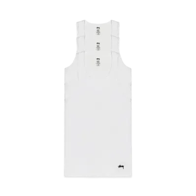Stussy Tank Undershirt 3 Pack "White" (FA24)
