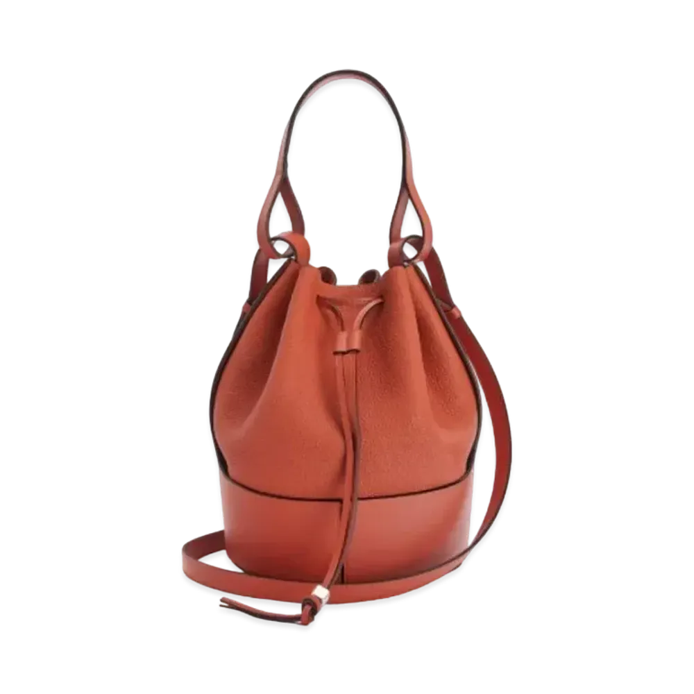 LOEWE Balloon Bag In Grained Calfskin "Pumpkin"