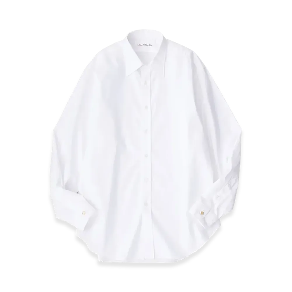 NICENESS Nova N.N.P. Regular Collar Dress Shirt - Solid Color "White"