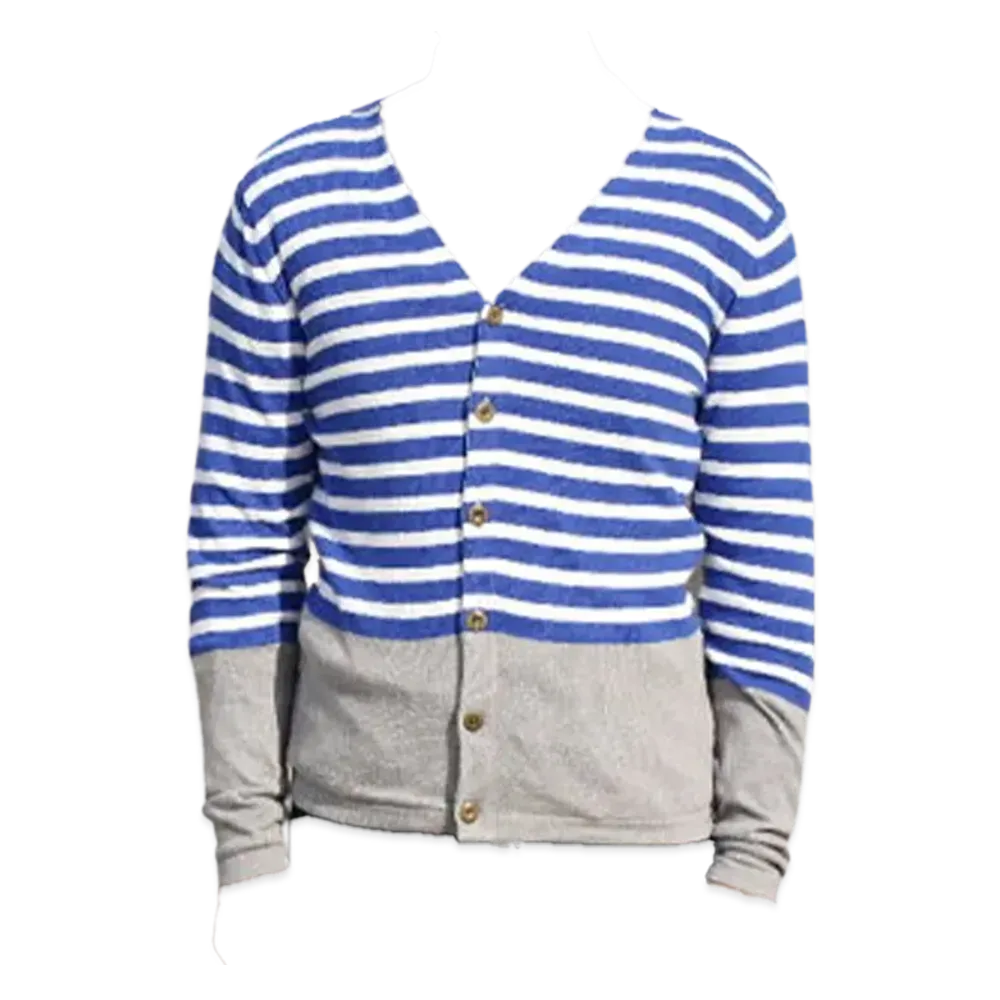 Levi's V-Neck Cashmere Cardigan Border 66871-0001 "Blue"