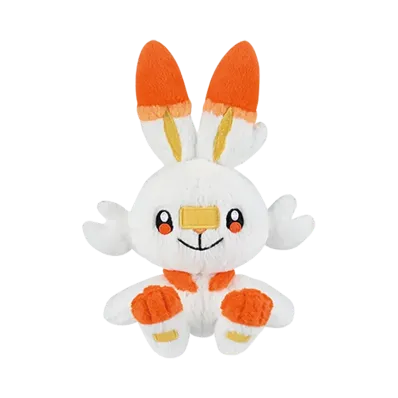 BANDAI "Ichiban Kuji" -Pokemon 30th ANNIVERSARY vol.2- F Prize Galar starter trio plushies - Scorbunny