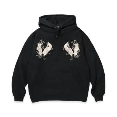 APHRODITEGANG GAKKIN x BUDSPOOL Hakubokuko Hooded Sweatshirt "Black"