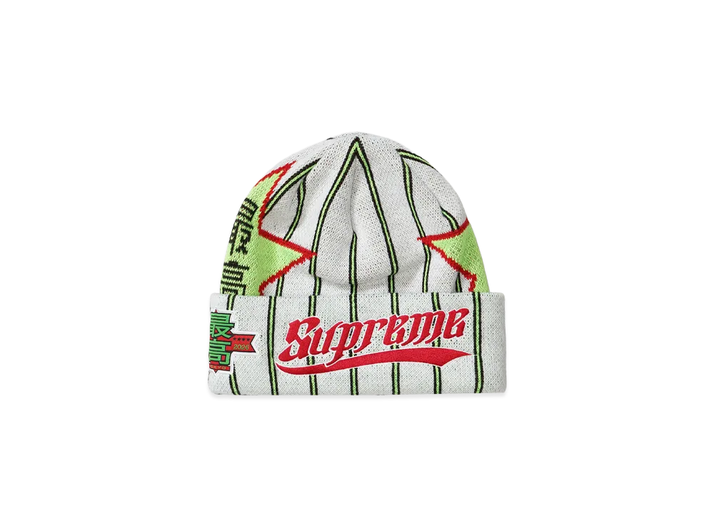 Supreme New Era Stars Beanie "Stripe"